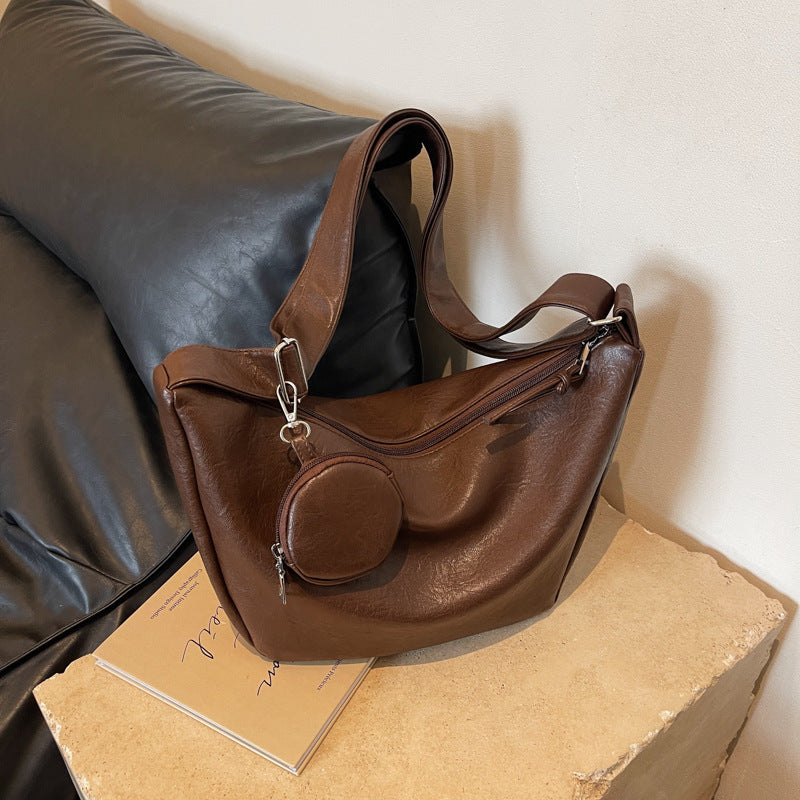 Wind Large Capacity Female High Sense Niche Shoulder Bags