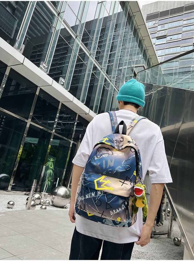 Men's Nylon Style High Trendy Cool Backpacks