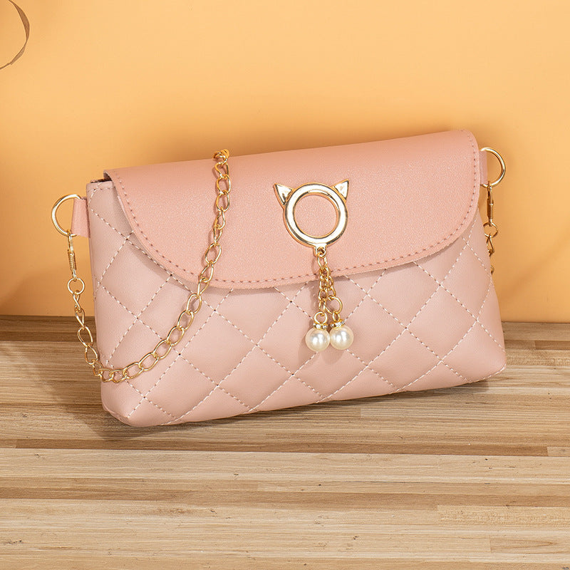 Charming Glamorous Fashion Simple Pearl Embroidered Crossbody Bags