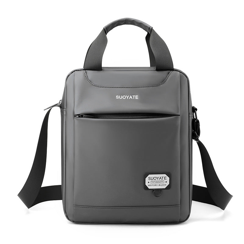 Men's Trendy Vertical Style Simple Commute For Men's Shoulder Bags