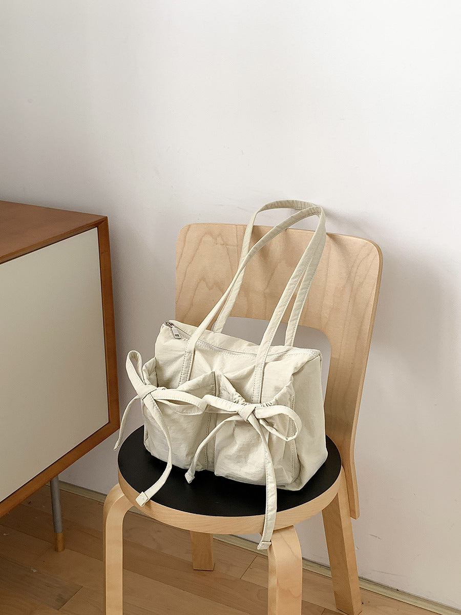 Women's Korean Style Nylon Large Capacity College Class Leisure Shoulder Bags