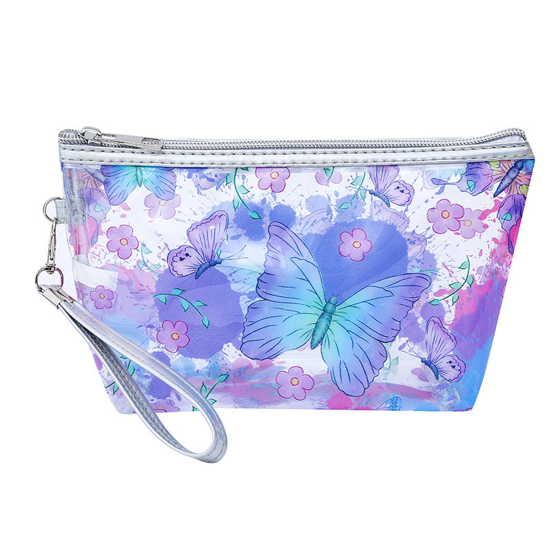 Stylish Copyright Figure Fruit Buggy Transparent Cosmetic Bags
