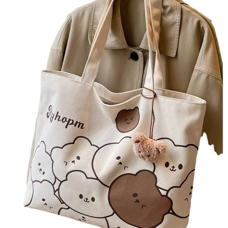 Commuting Cartoon Single Large Capacity Cloth Bags