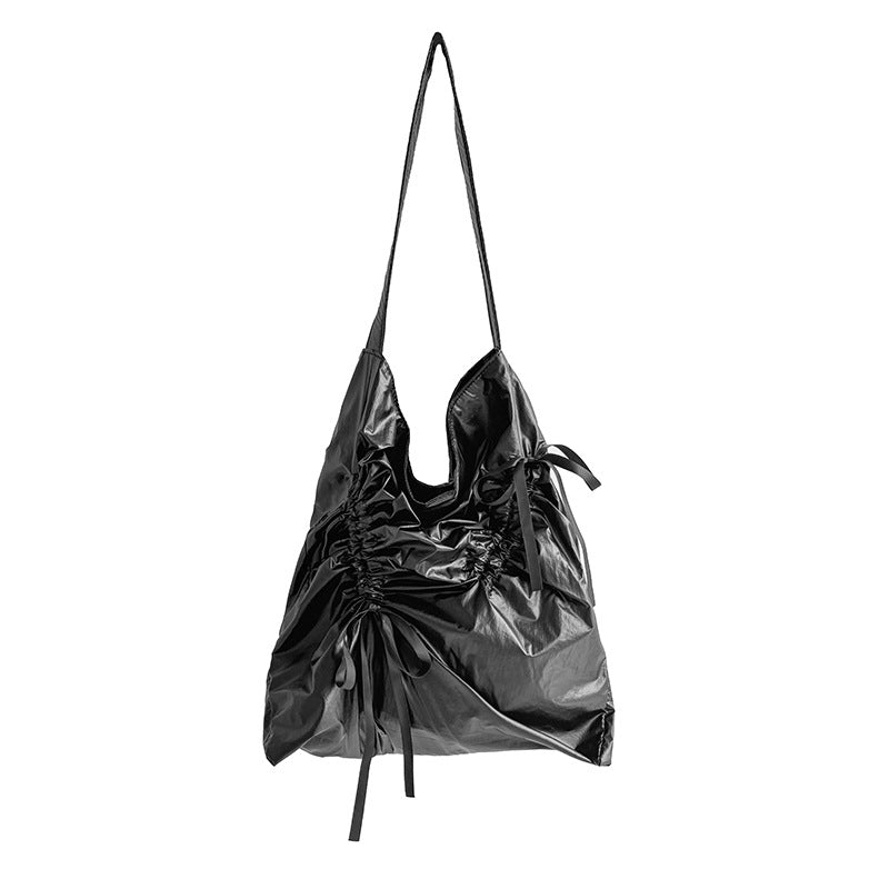Women's Summer Solid Color Big Large Capacity High-grade Design Shoulder Bags