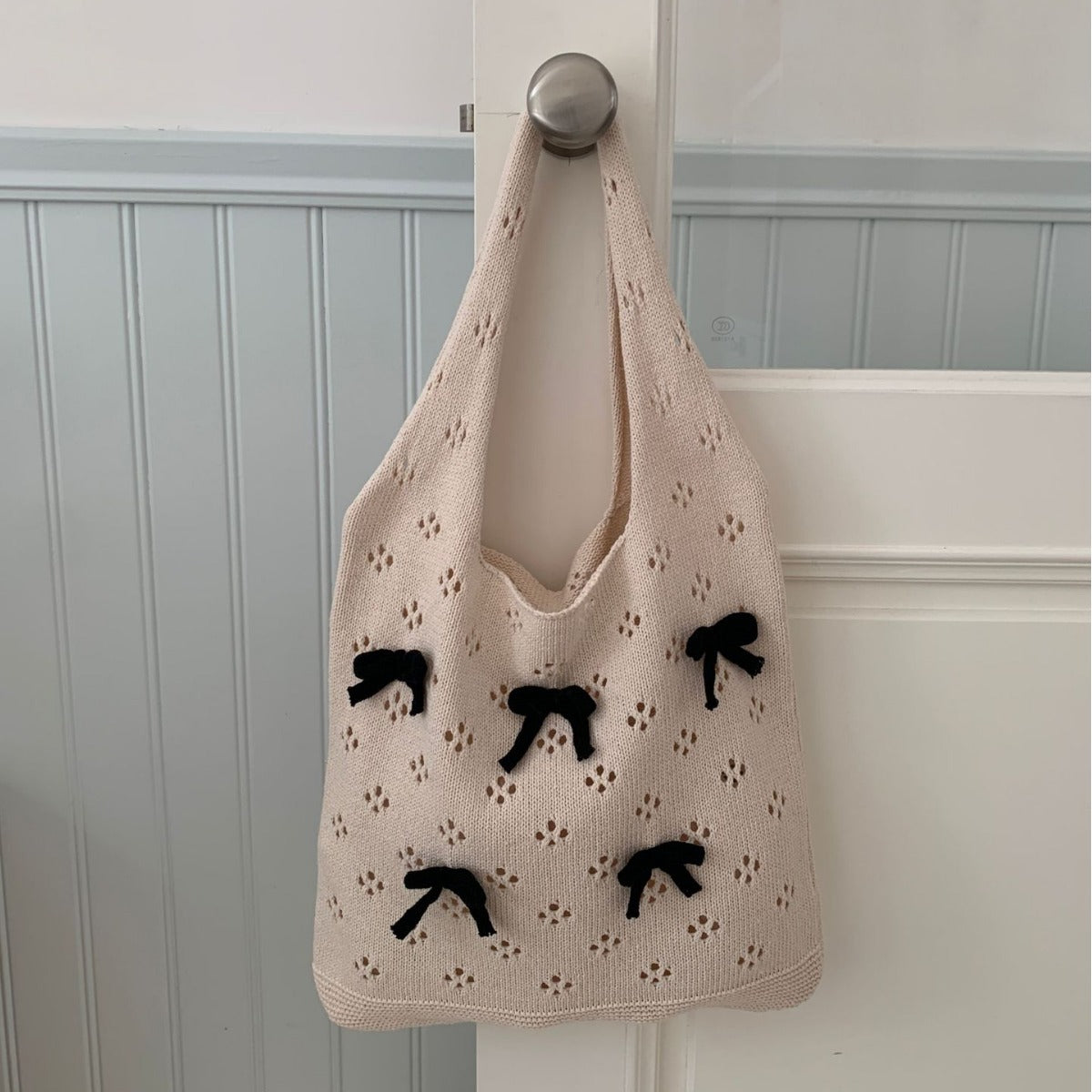 Women's Bow Summer Versatile Woven High Sense Shoulder Bags