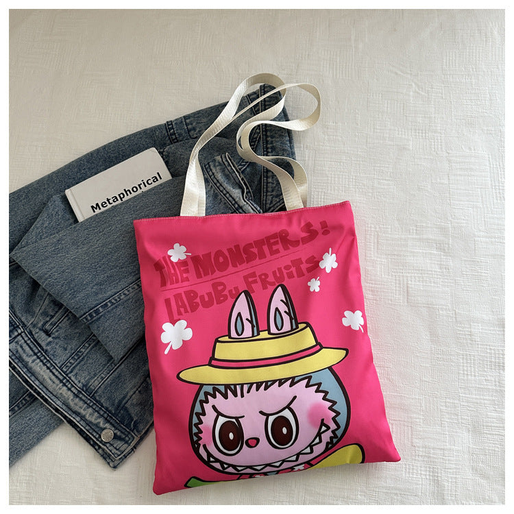 Classy Elegant Beautiful Cartoon Canvas Shopping Shoulder Bags