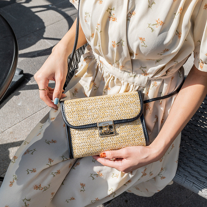 Women's Glamorous Comfortable Popular Innovative Straw Crossbody Bags