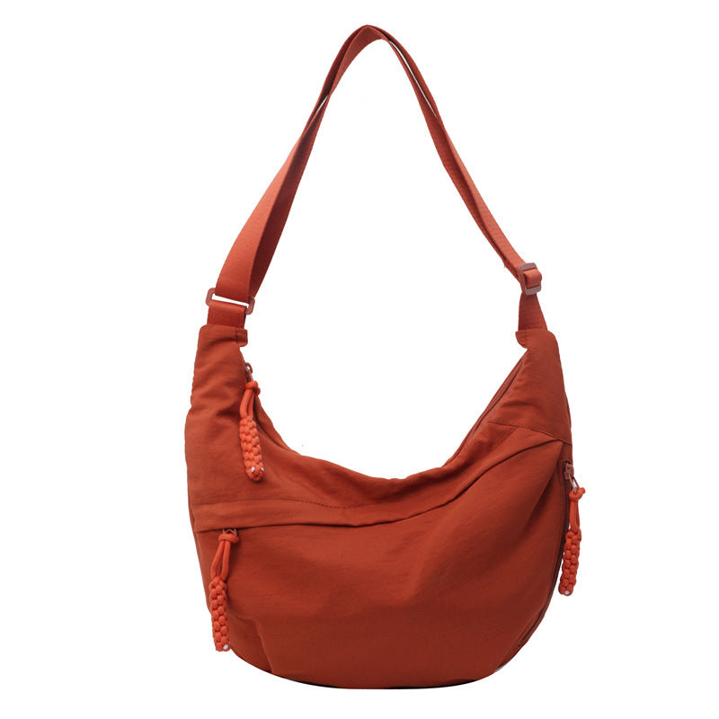 Women's Spring Nylon Pleated Dumpling Lightweight With The Crossbody Bags
