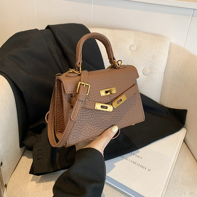 Women's Fashion Advanced Texture Niche Portable Kelly Shoulder Bags