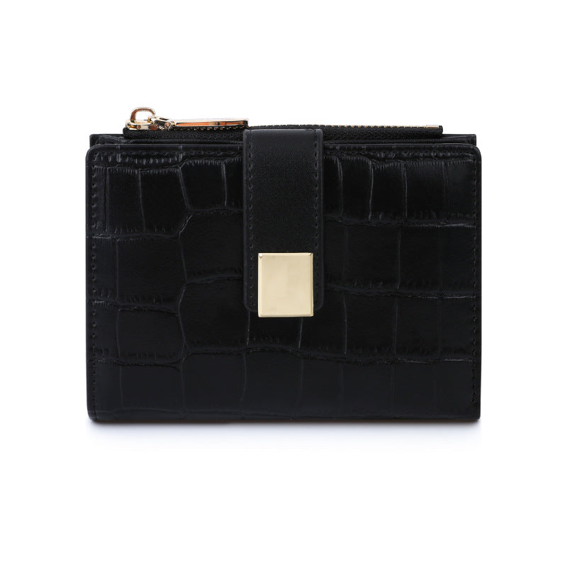 Women's Short Eastern European Crocodile Pattern Advanced Ladies Wallets