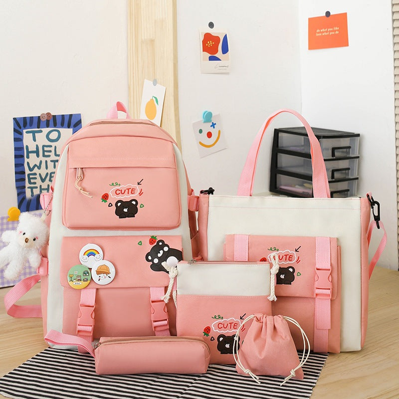 Lightweight Primary Cute Fashion Large Capacity Middle School Students' Schoolbags