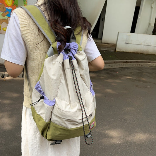 Summer Lightweight Drawstring Pull String Large Backpacks