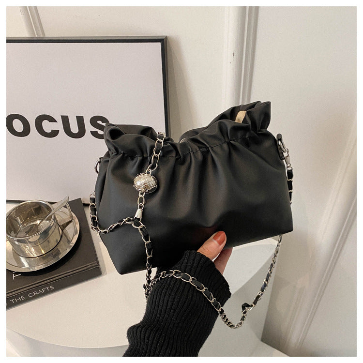 Women's Chain Pleated Niche High Quality Trendy Crossbody Bags
