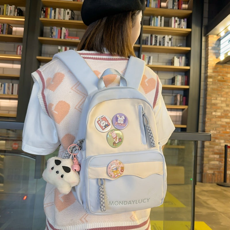 Soft Bubble Show Female College Convenient Backpacks