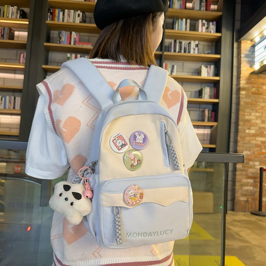 Soft Bubble Show Female College Convenient Backpacks