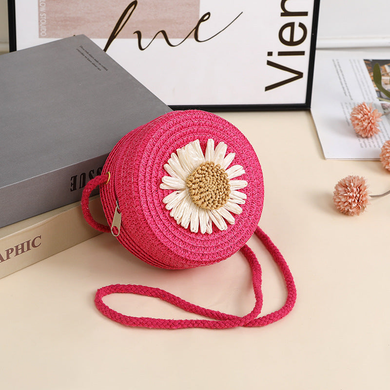 Raffia Woven Mobile Female Summer Beach Crossbody Bags