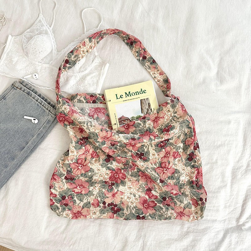 Women's Korean Style Versatile Large Capacity Shopping Shoulder Bags