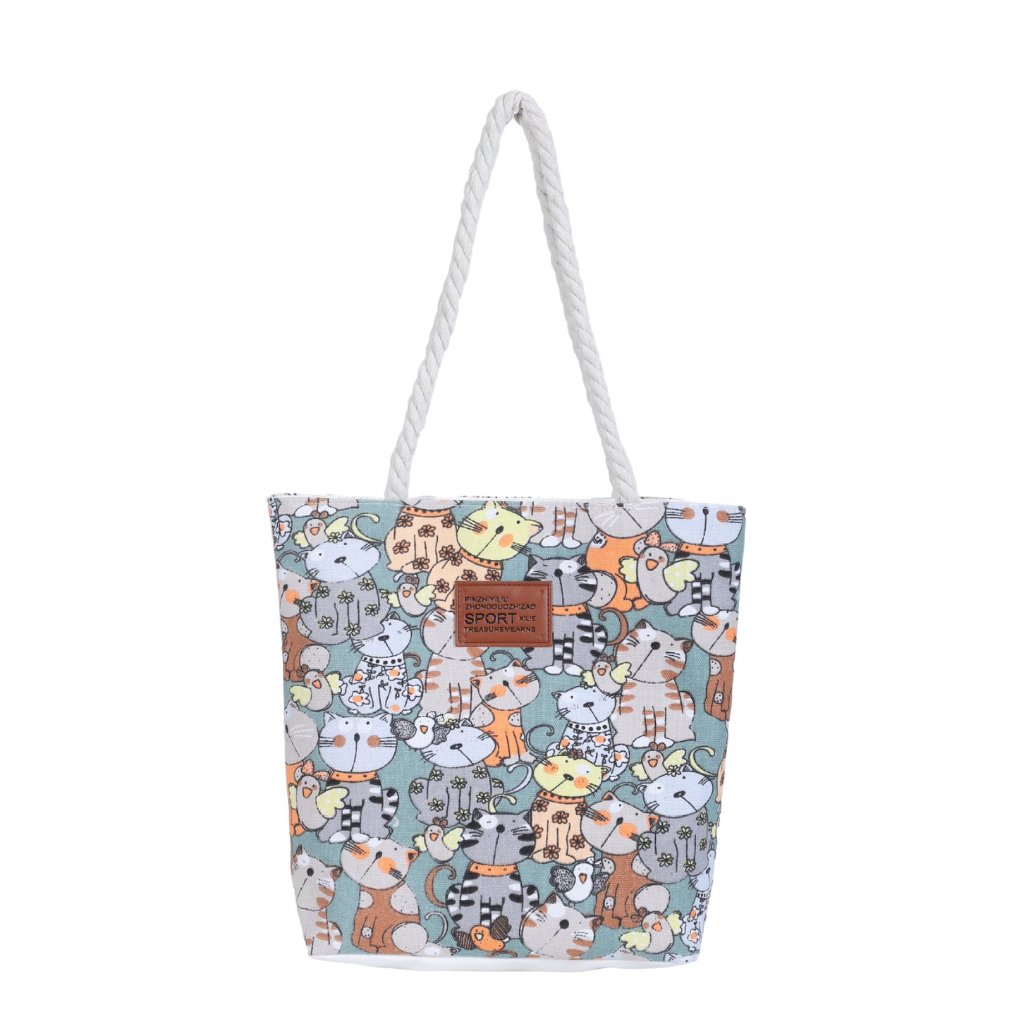 Women's Simple Canvas For Lunch Box Commuter Shoulder Bags