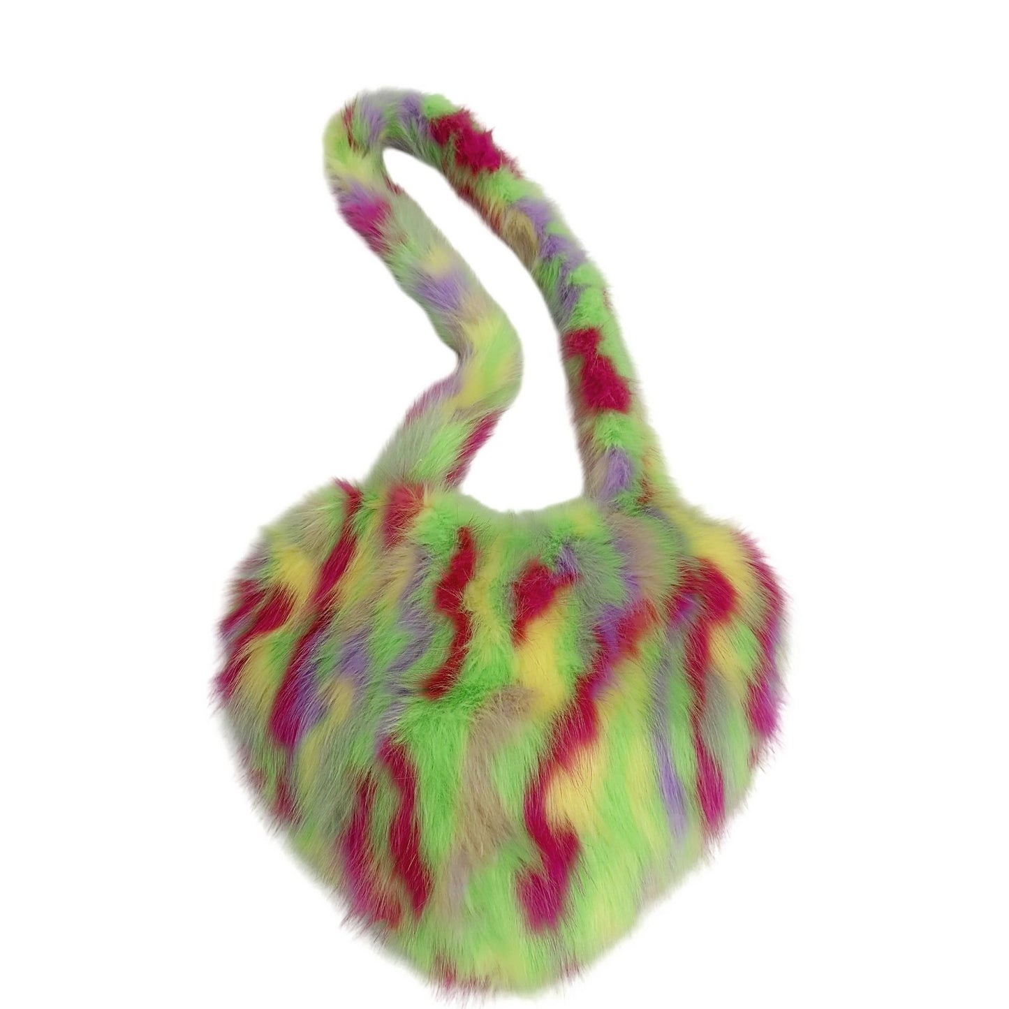 Women's Fox Fur High Sense Fashion Heart-shaped Crossbody Bags