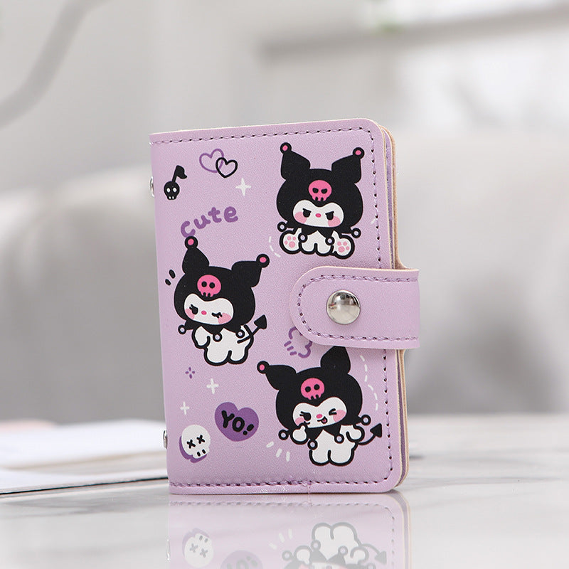 Bear Cartoon Female Personalized Minority Large Capacity Card Holder