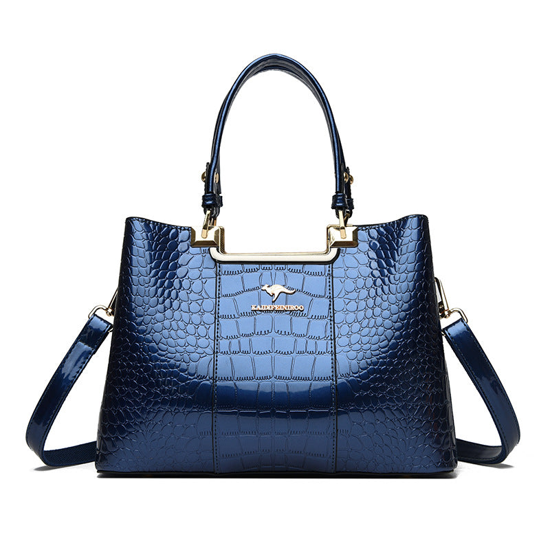 Stylish Versatile Women's Patent Leather Glossy Handbags