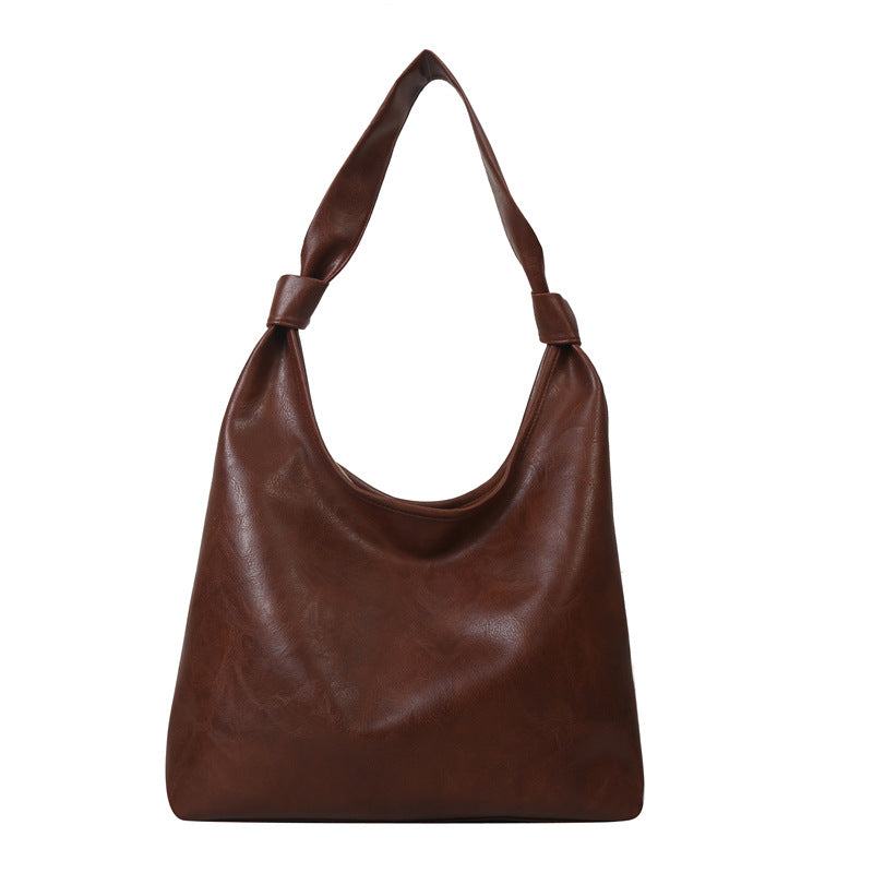 Women's Large Capacity Retro Texture Class Commuter Shoulder Bags