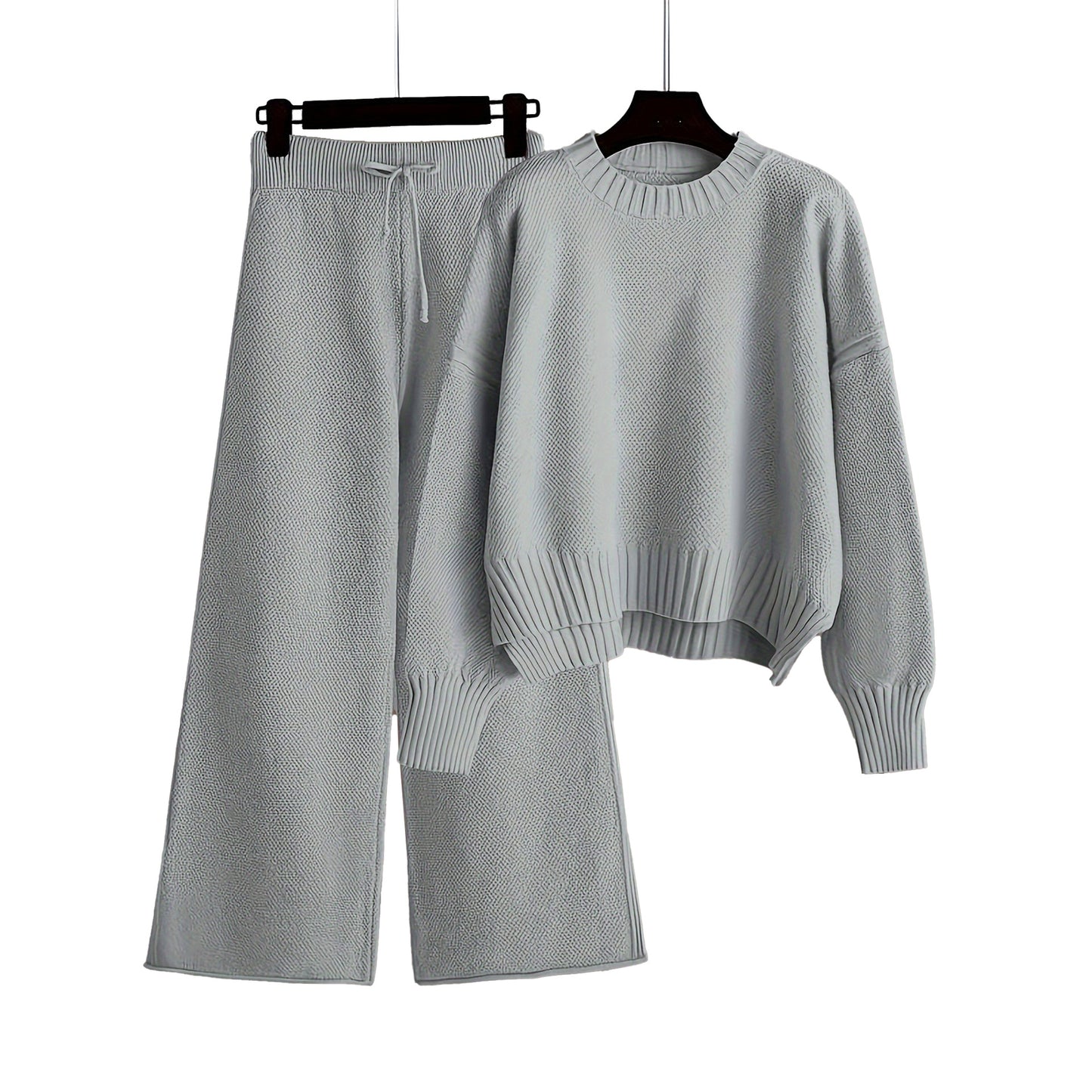 Women's Fashion Casual Knitting Loose Wide Leg Sweaters
