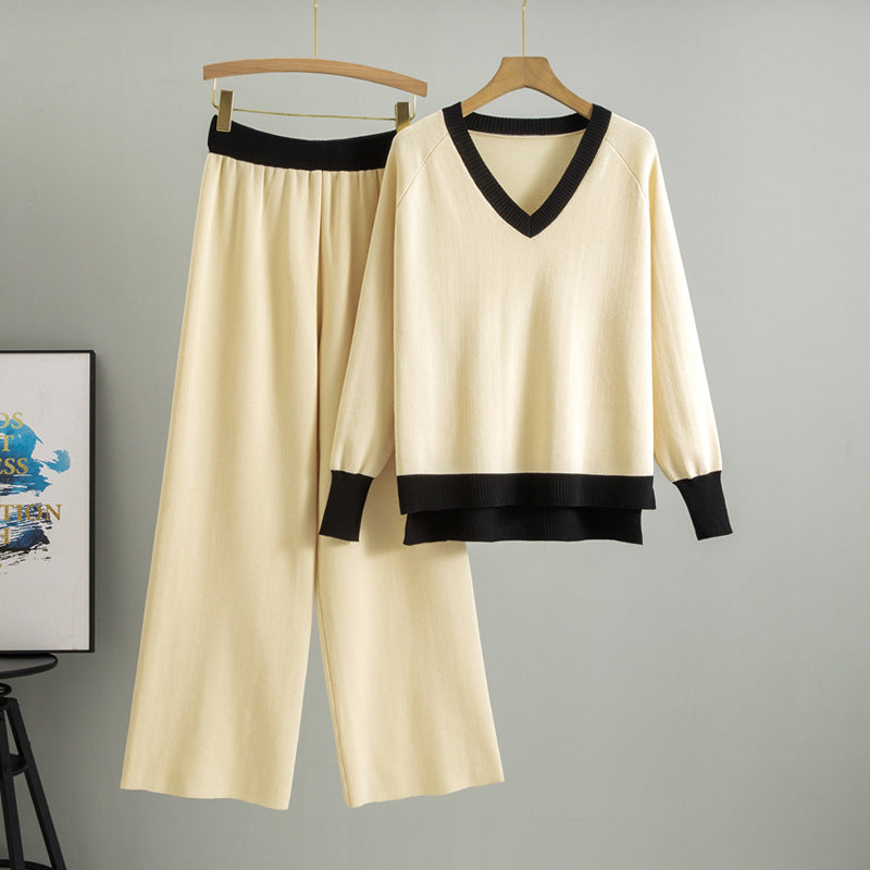 Innovative Women's Loose Pullover Two-piece Set Fashion Casual Suit