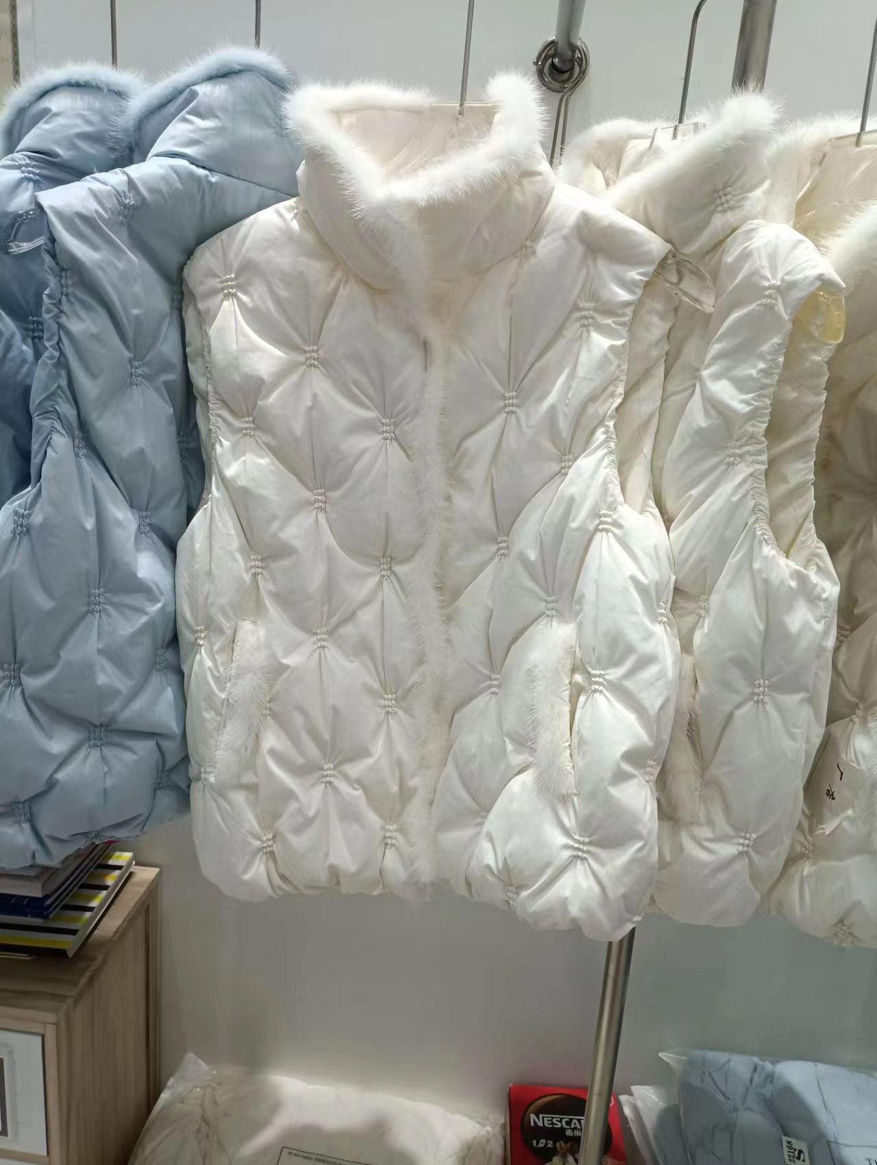 Women's Unique Down Design Korean Fashion Vests