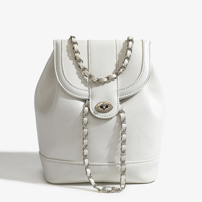 Versatile Simple Chain High-grade Korean Style Backpacks