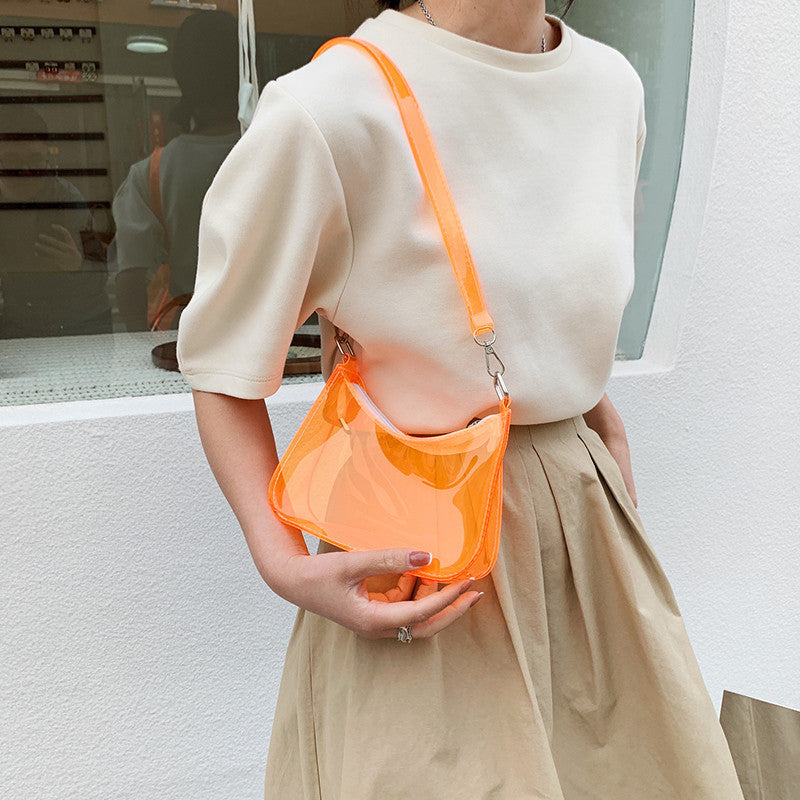 Women's Summer Transparent Korean Fashion Underarm Bags