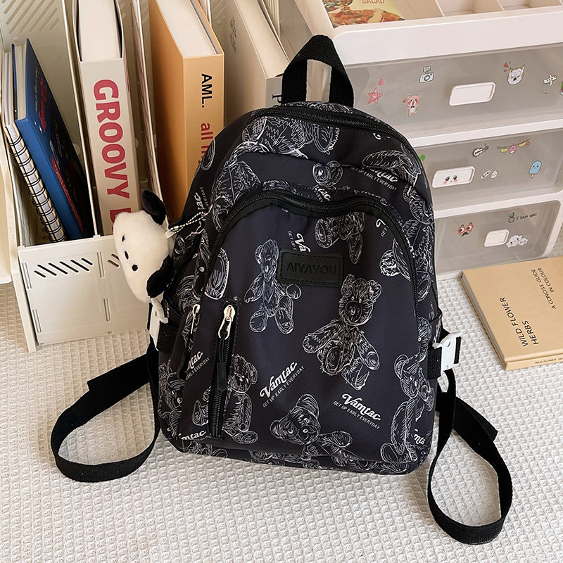 Schoolgirl Niche Korean Style Lightweight Printing Backpacks