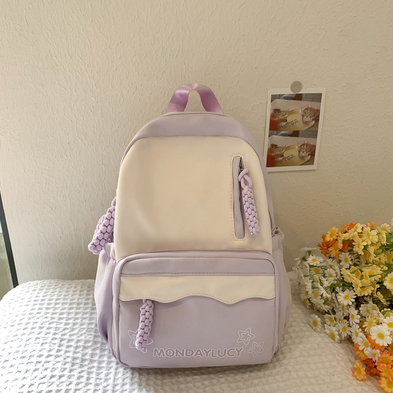Soft Bubble Show Female College Convenient Backpacks
