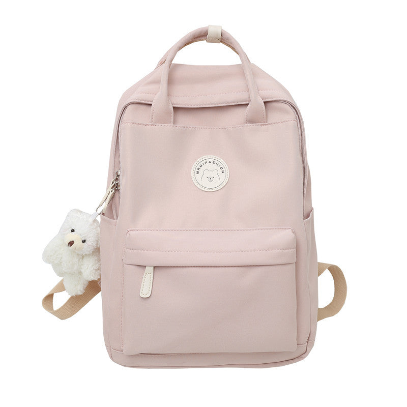 Women's Style Korean High Fashionable Large Capacity Solid Backpacks