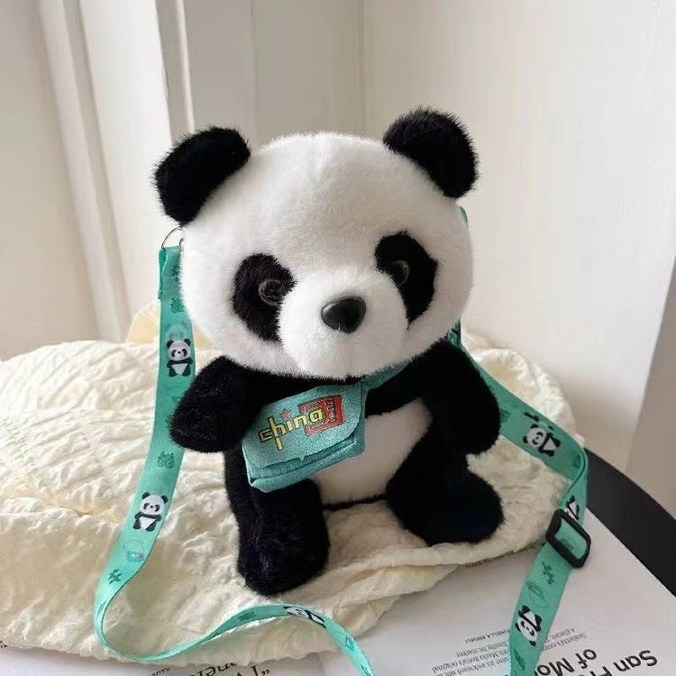 Panda Cartoon Soft Plush Campus Lolita Shoulder Bags