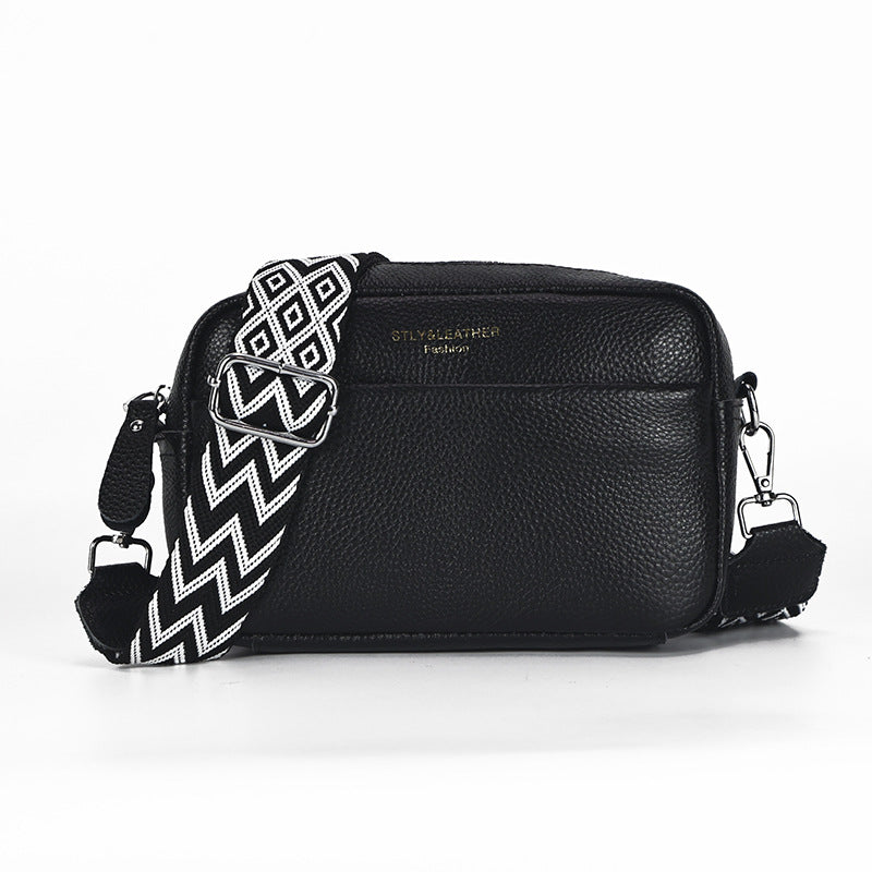 Women's First Layer Cowhide Waterproof Simple Genuine Bags