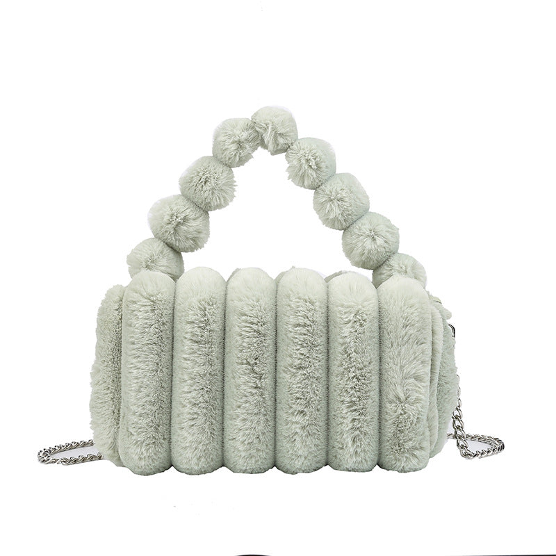 Women's Plush Fashion Simple Korean Temperament Trend Crossbody Bags