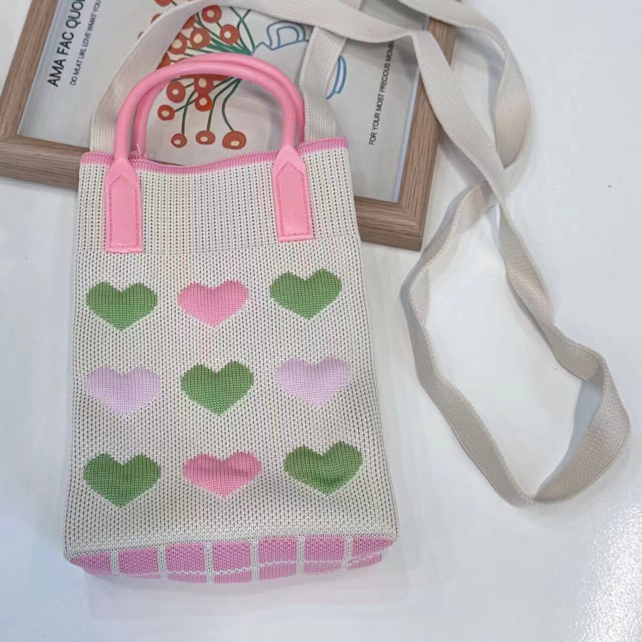 Knitted Cartoon Cute Mini High-grade Hand Phone Bags