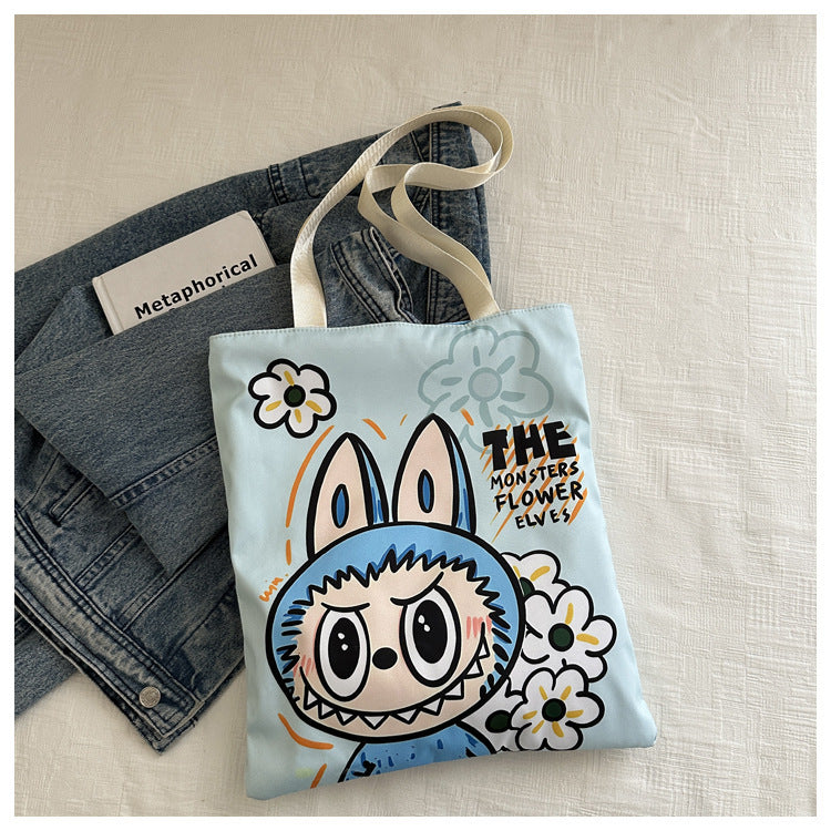 Classy Elegant Beautiful Cartoon Canvas Shopping Shoulder Bags