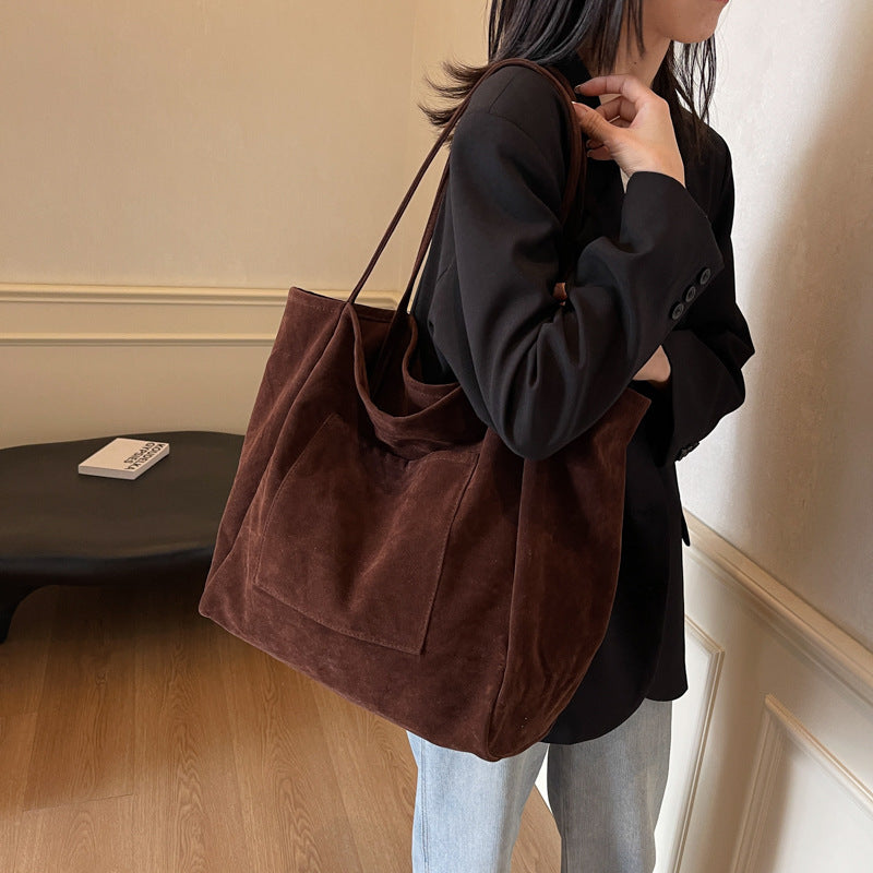 Women's Large Capacity Lazy Autumn Versatile High Shoulder Bags