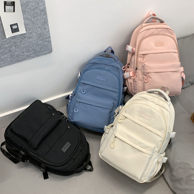 Women's & Men's & Korean Large Capacity Simple College Backpacks