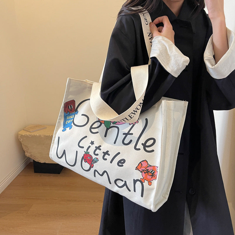 Women's Canvas Large Capacity Commuter Easy Matching Bags