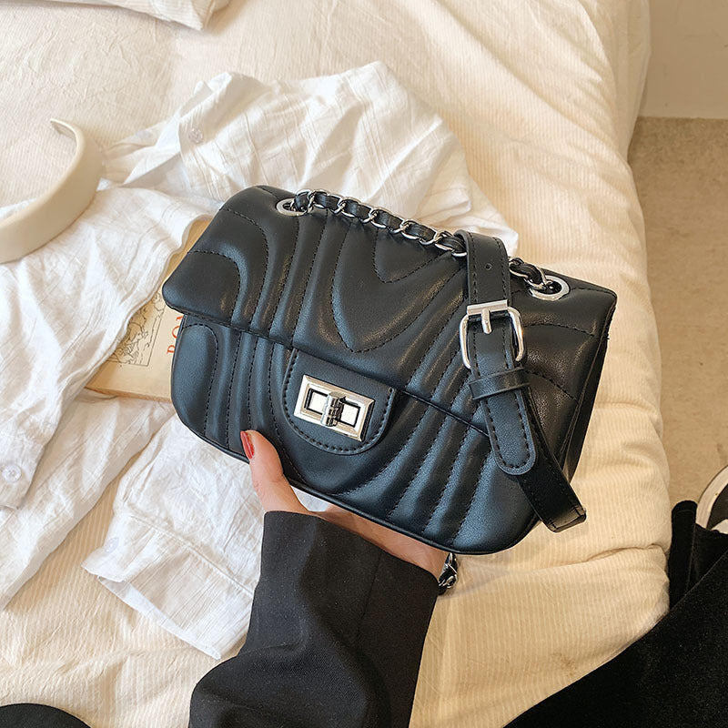 Women's Embroidery Line Fashion Simple Pouches Texture Crossbody Bags