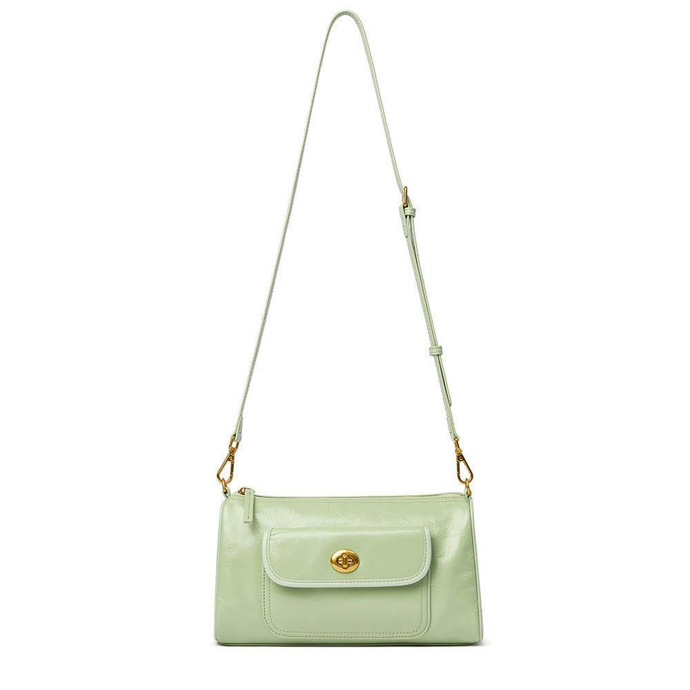 Women's Advanced Texture Niche Commuter Leather Artistic Crossbody Bags