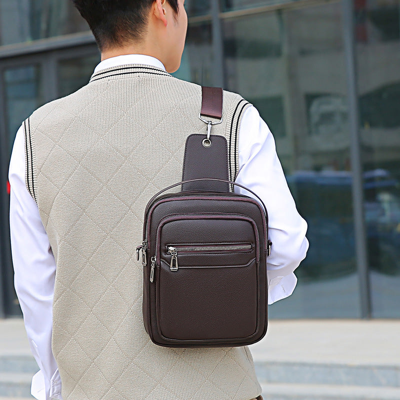 Men's Vertical Large Capacity Leisure Trendy Bags