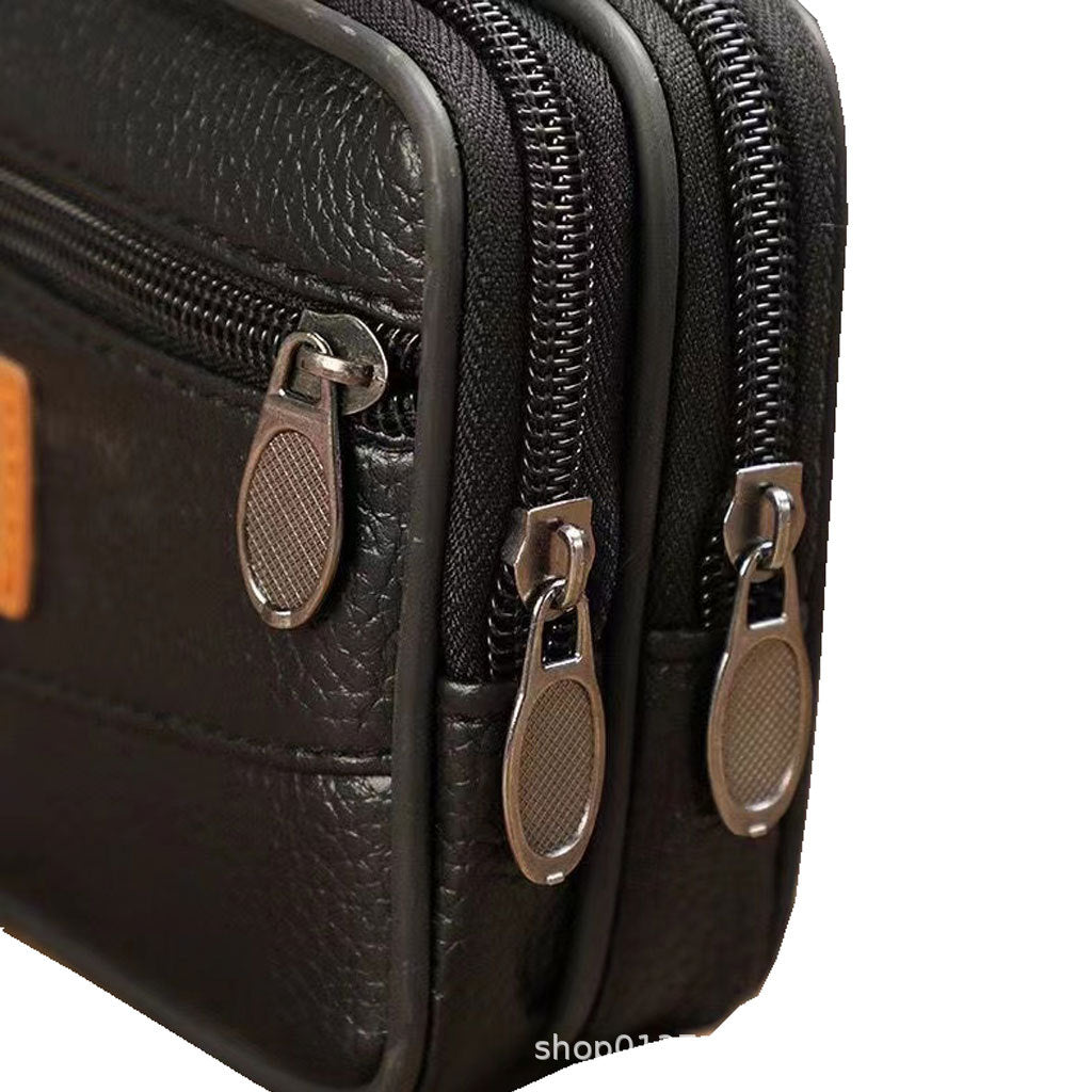 Men's Horizontal Flat Double Layer Change Pannier Bags