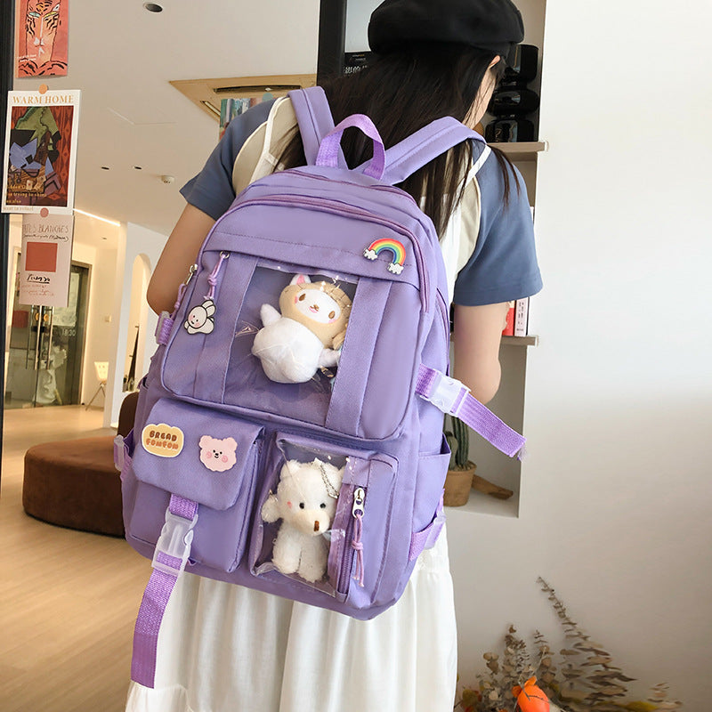 Women's Style Simple Junior Trendy Fashion Early Backpacks
