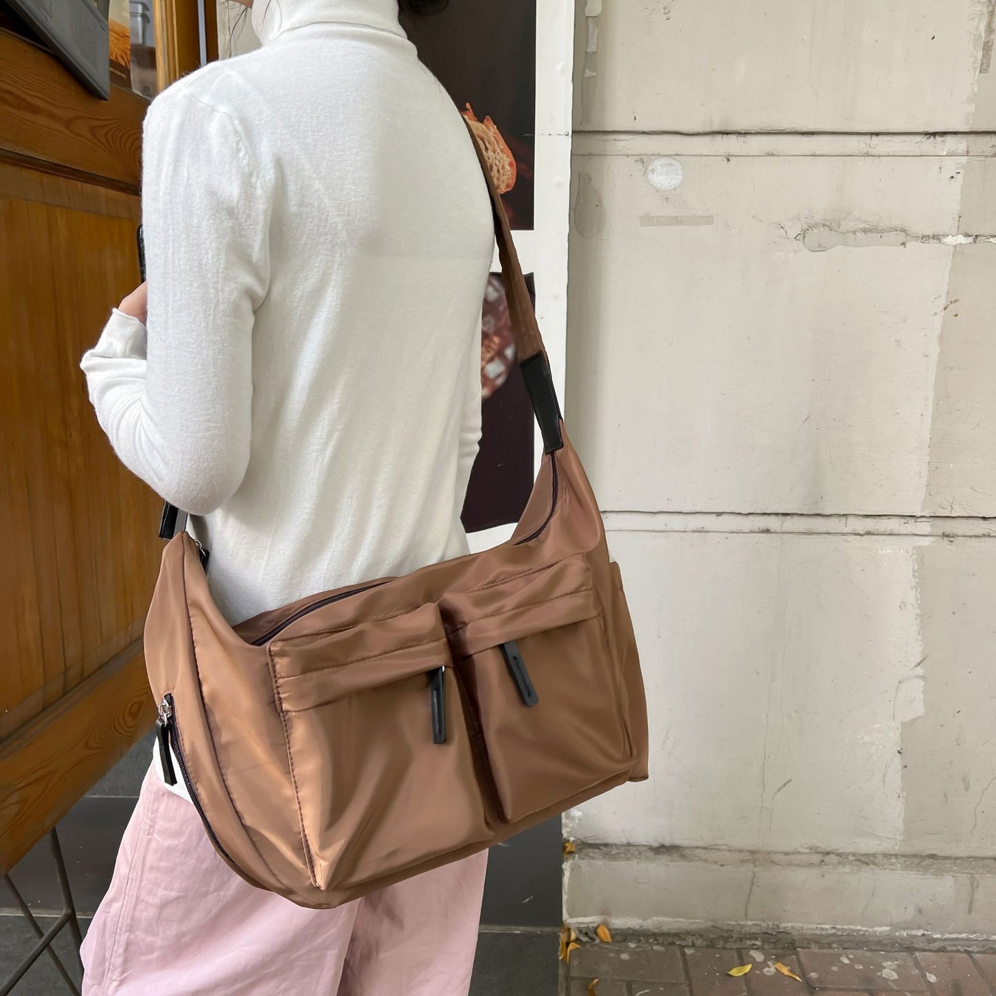 Trendy Pretty Elegant Waterproof Nylon Simple Tote Bags