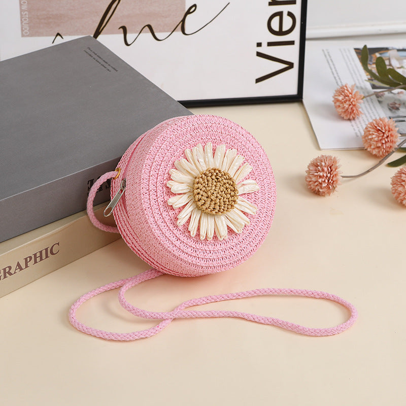 Raffia Woven Mobile Female Summer Beach Crossbody Bags