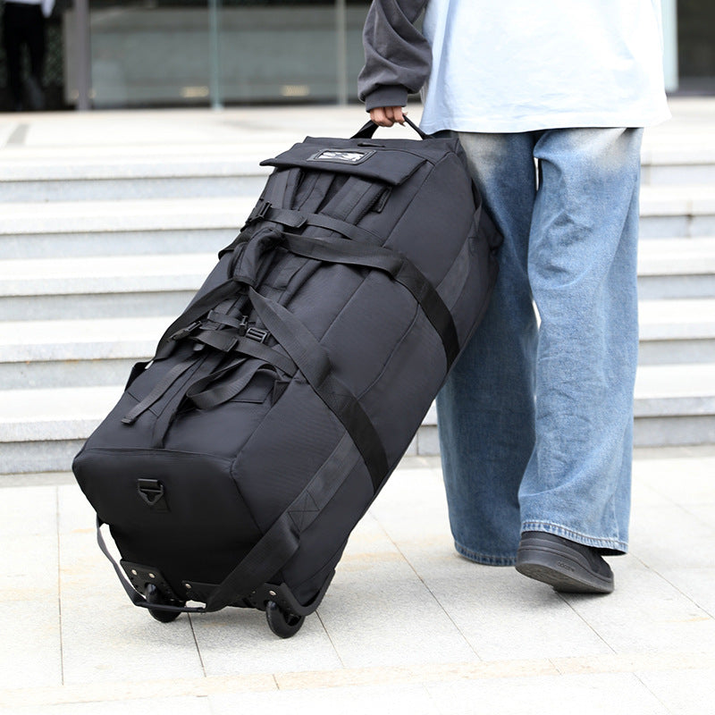 Capacity Portable With Wheels Folding Camping Travel Bags